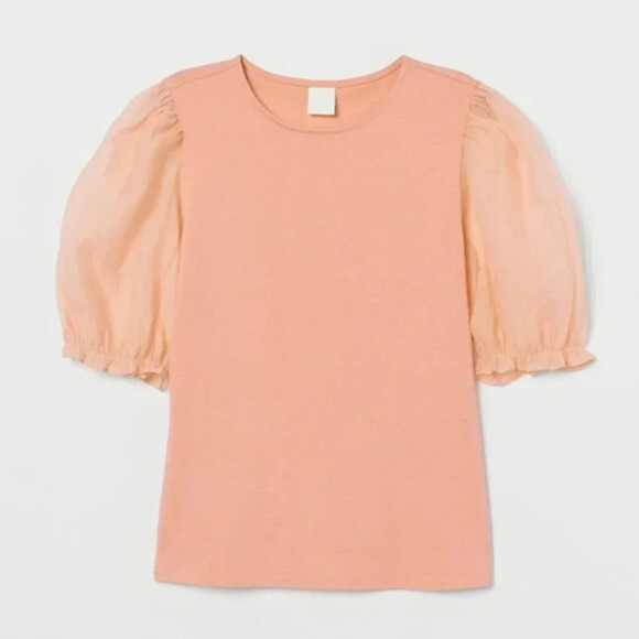 H&M Puff Sleeve Tee - Picture 1 of 7